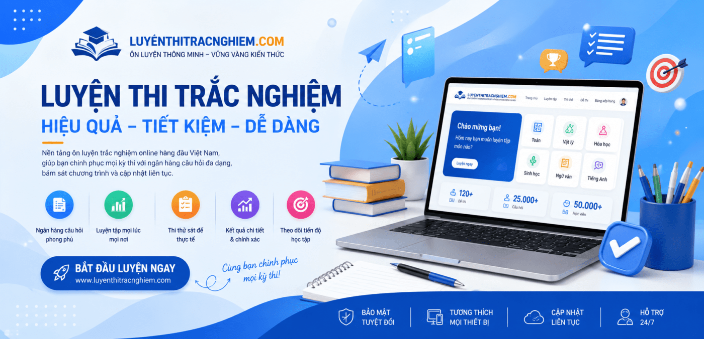 banner luyện thi trắc nghiệm