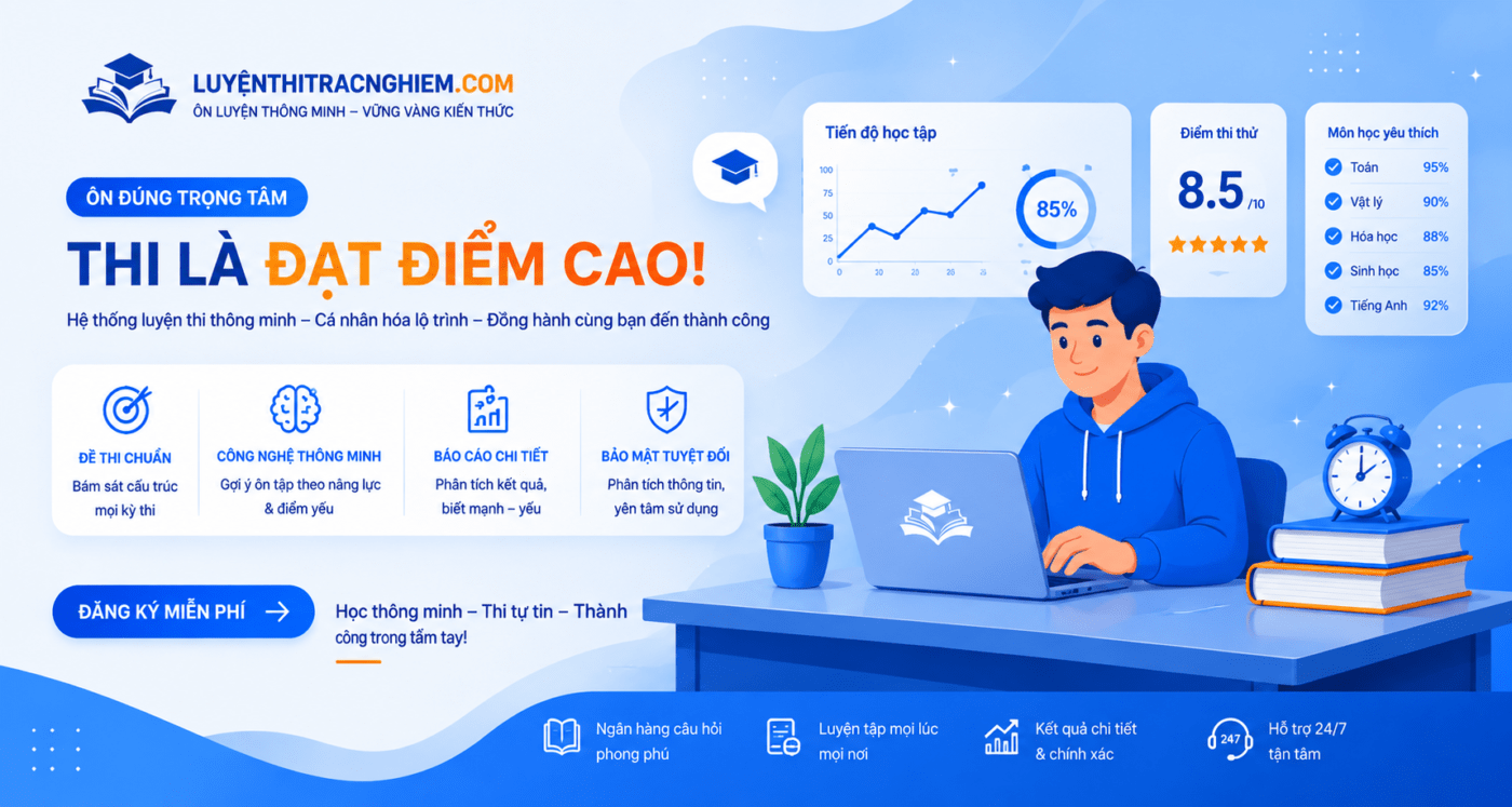 banner luyện thi trắc nghiệm